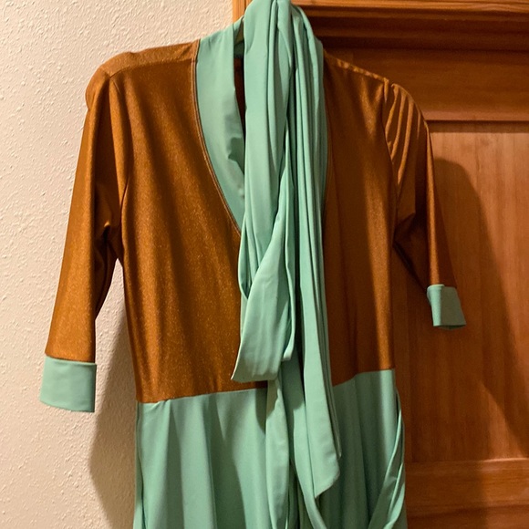 Elhoffer design Star Wars retired “Galactic Asset” Grogu  disneybound wrap dress - Picture 2 of 8